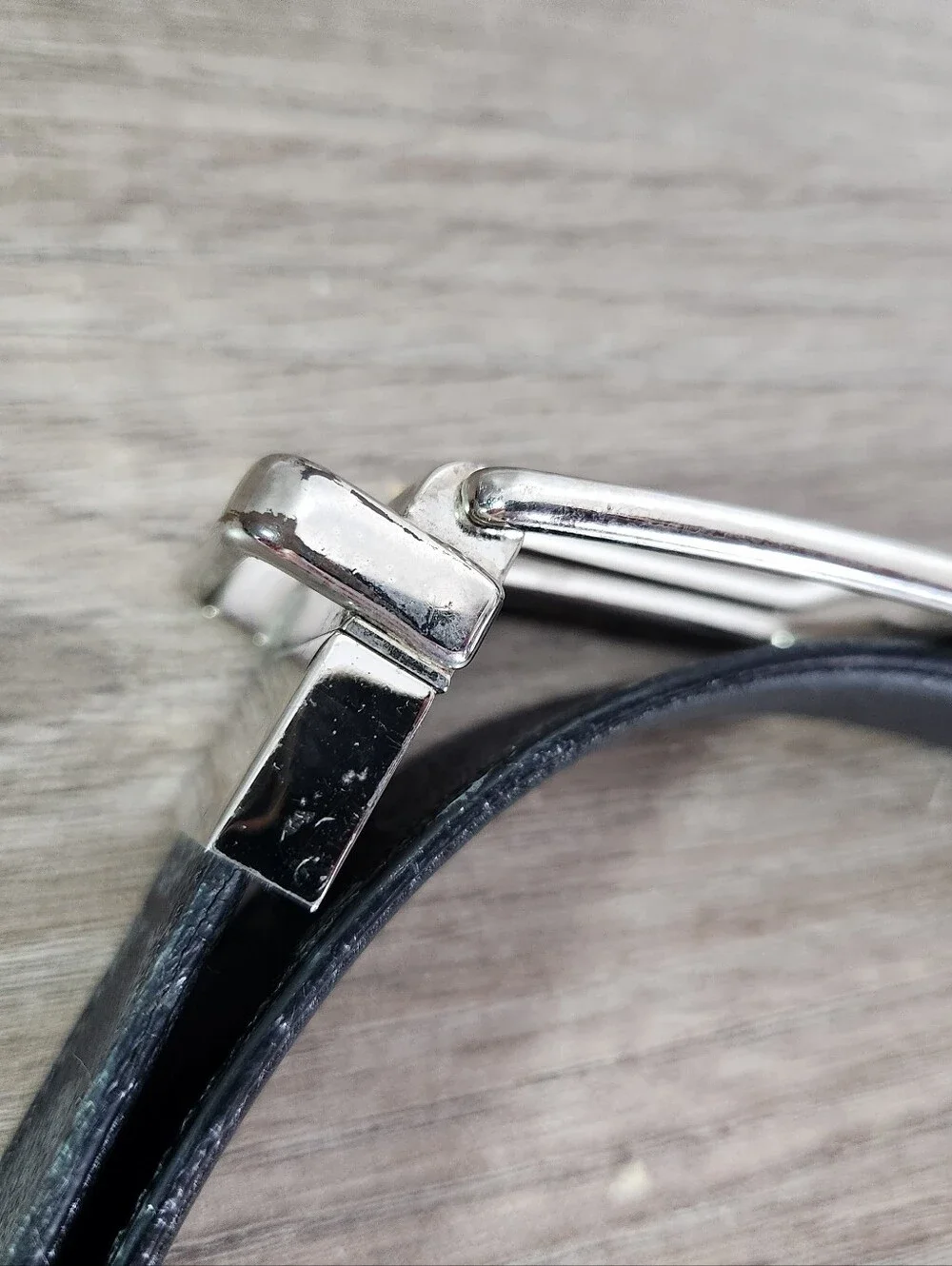 COACH Heritage Signature Coated Canvas Reversible Black Belt
